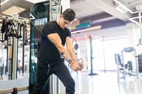 Sportsman maintaining muscle while torching fat from every angle